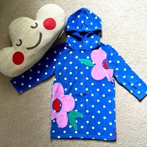 Girls Hooded Toweling Terry Swim Coverup